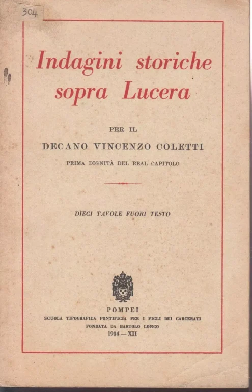 INDAGINI STORICHE SOPRA LUCERA